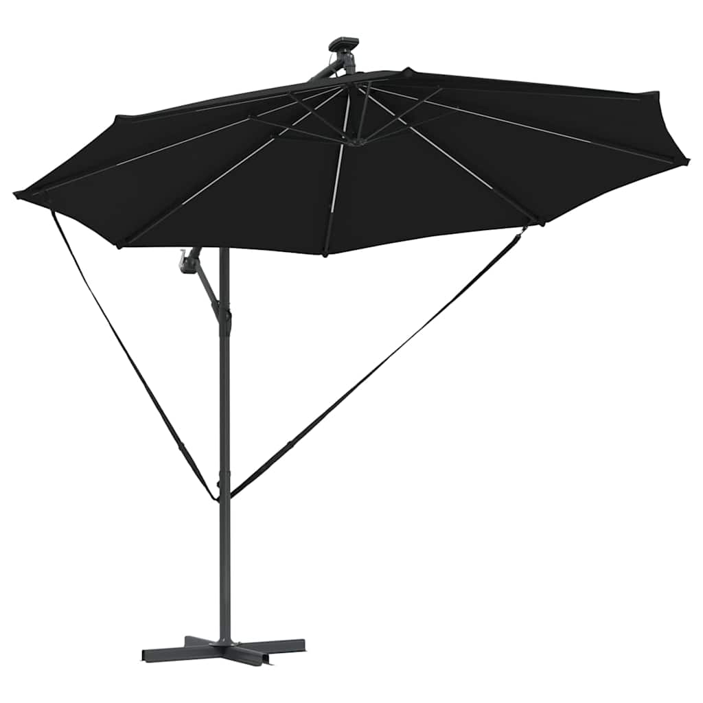 Sonnenschirm Schwarz 294 x 294 x 248 cm Polyester und Aluminium