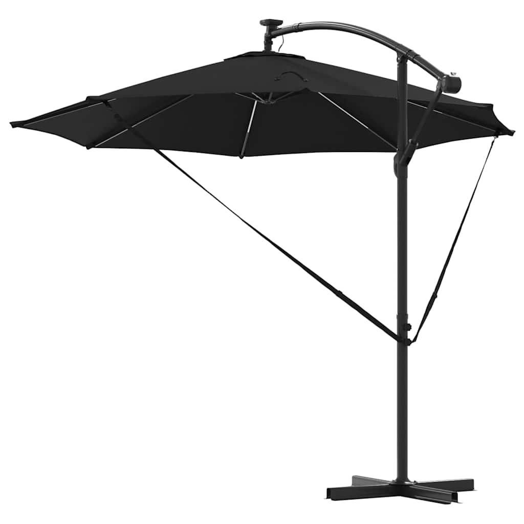 Sonnenschirm Schwarz 294 x 294 x 248 cm Polyester und Aluminium