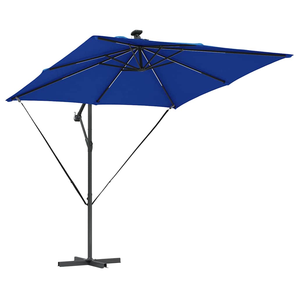 Auskragender Bananenschirm Blau 249 x 249 x 250 cm