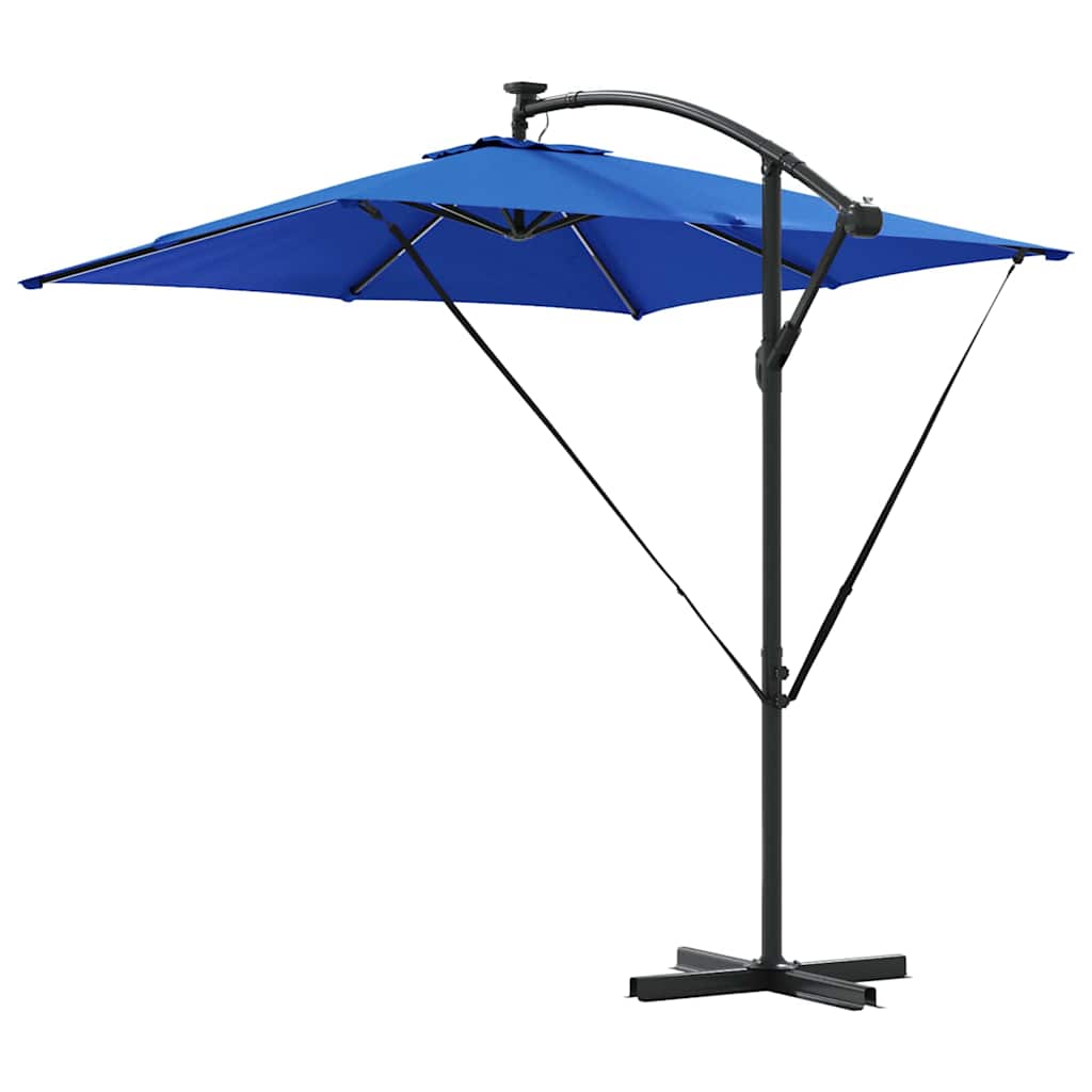 Auskragender Bananenschirm Blau 249 x 249 x 250 cm