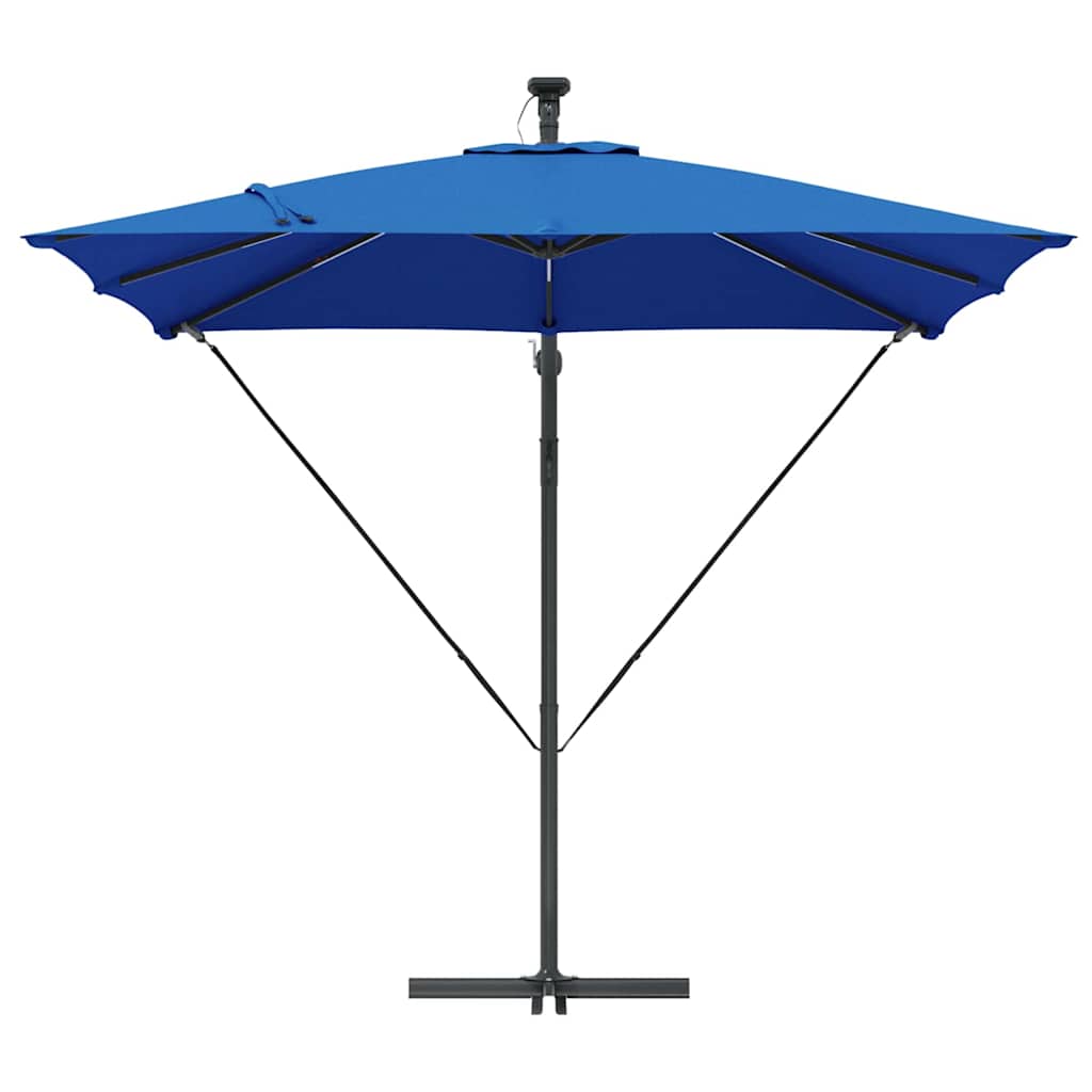 Auskragender Bananenschirm Blau 249 x 249 x 250 cm