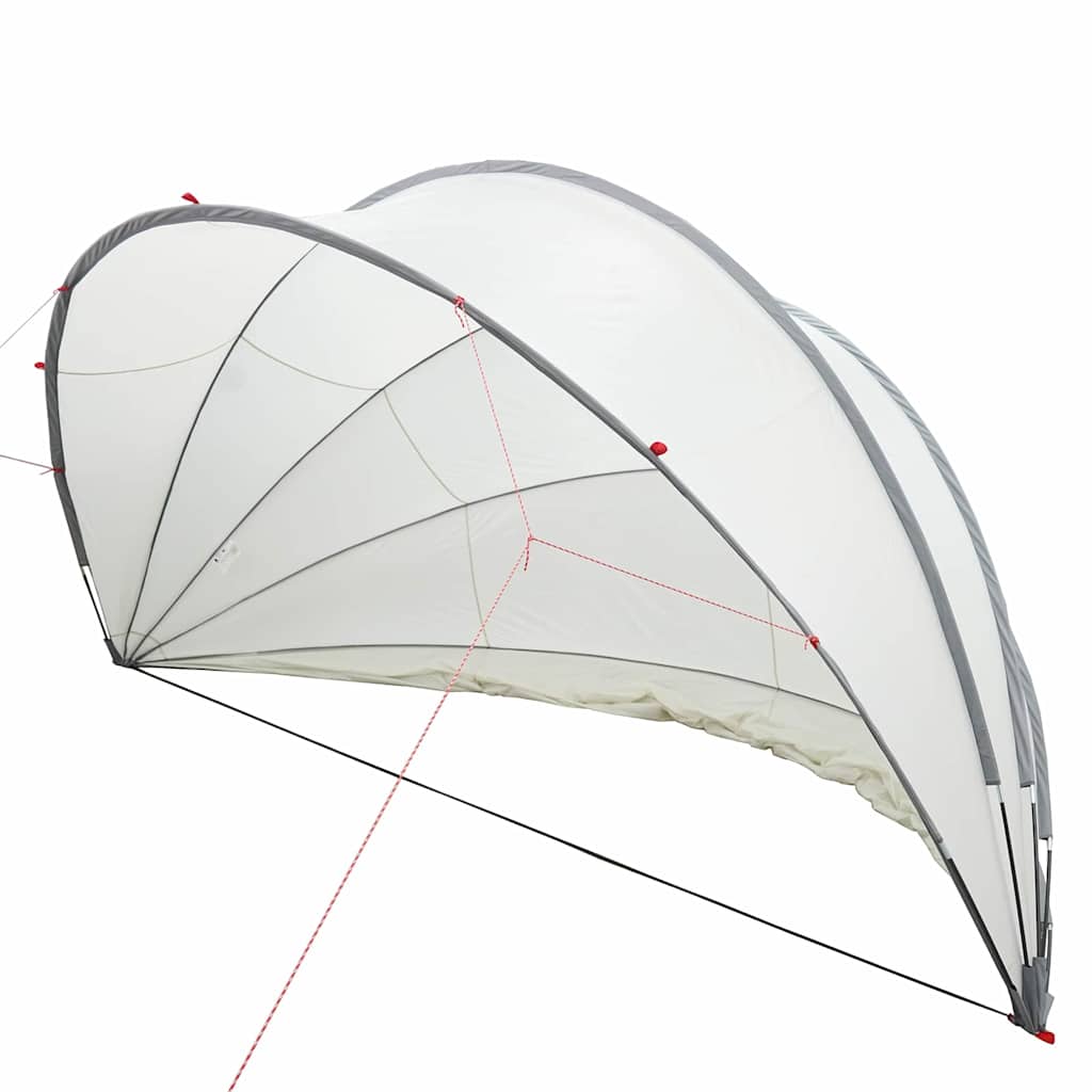 Pool-Dome Grau und Orange 430 x 430 x 210 cm