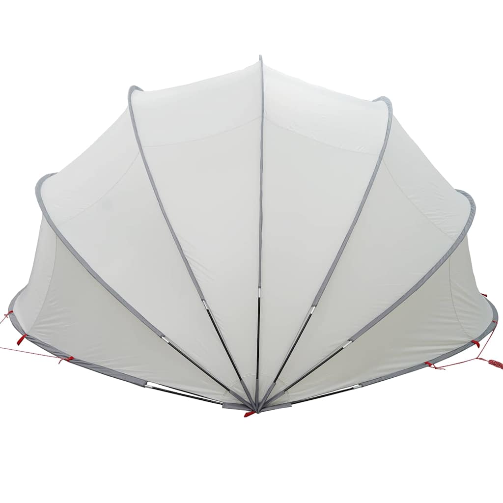 Pool-Dome Grau und Orange 472 x 460 x 229 cm