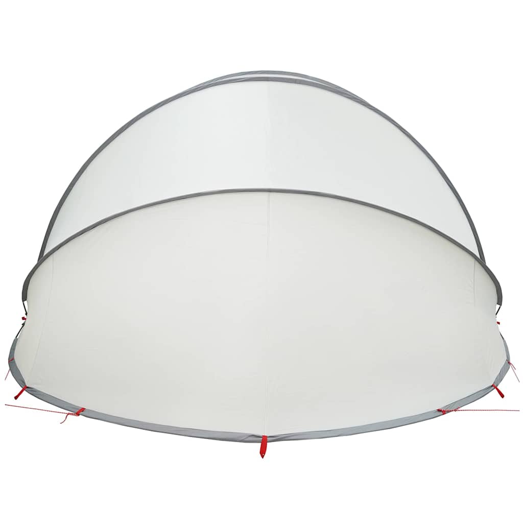 Pool-Dome Grau und Orange 546 x 516 x 250 cm