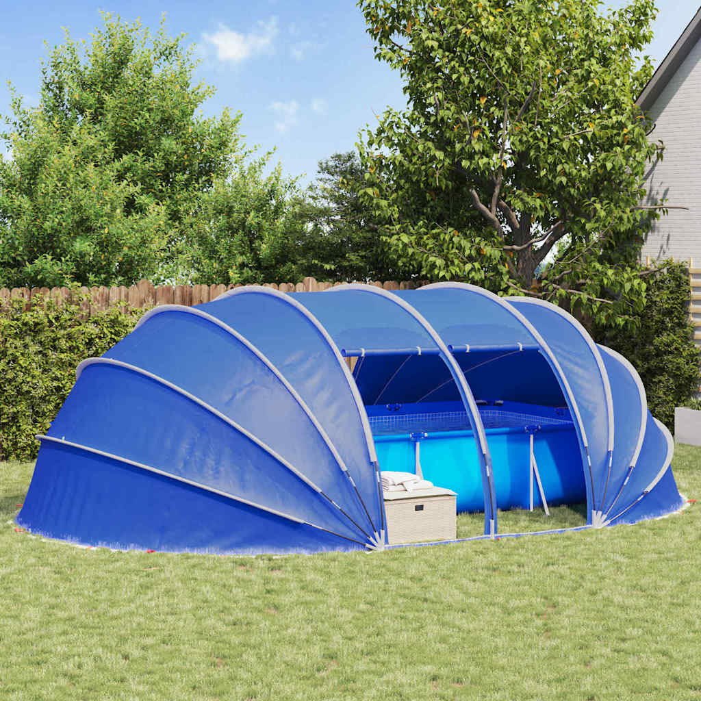 Poolzelt Kuppel Grün 640 x 432 x 205 cm
