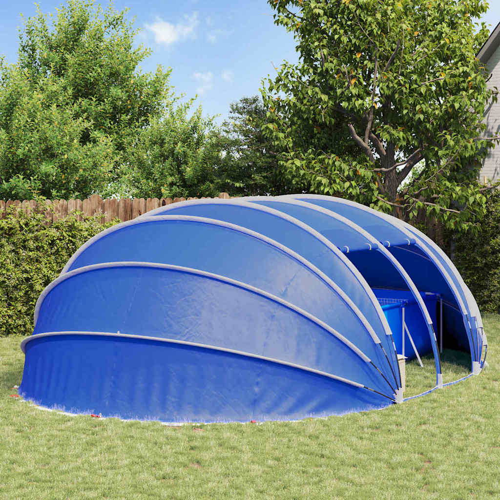 Poolzelt Kuppel Grün 640 x 432 x 205 cm