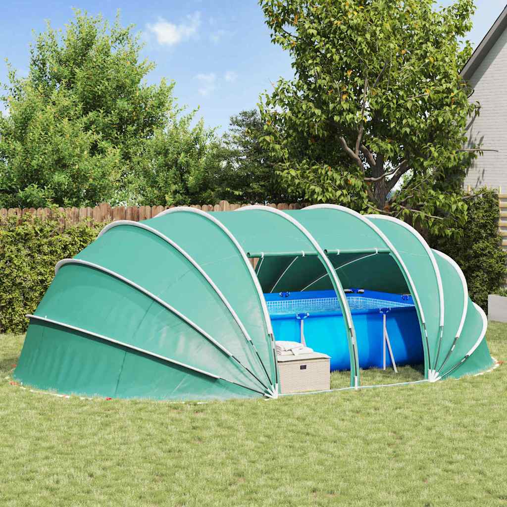 Poolzelt Kuppel Blau 640 x 432 x 205 cm
