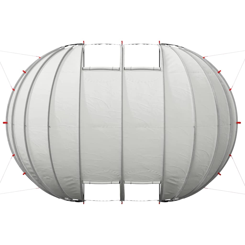 Poolzelt Kuppel Grau 640 x 432 x 205 cm