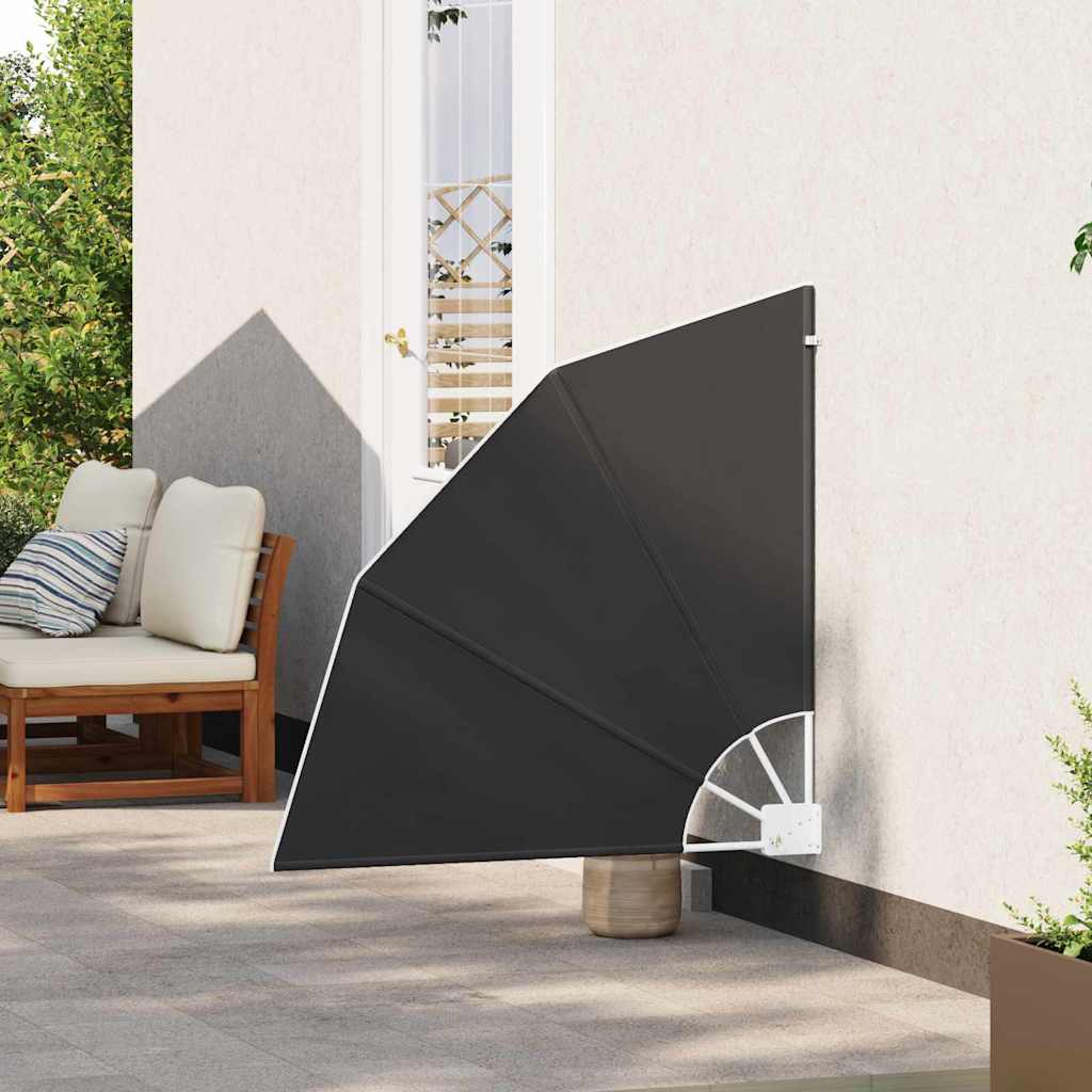 Balkon Sichtschutz Anthrazit 115 x 115 cm Polyester