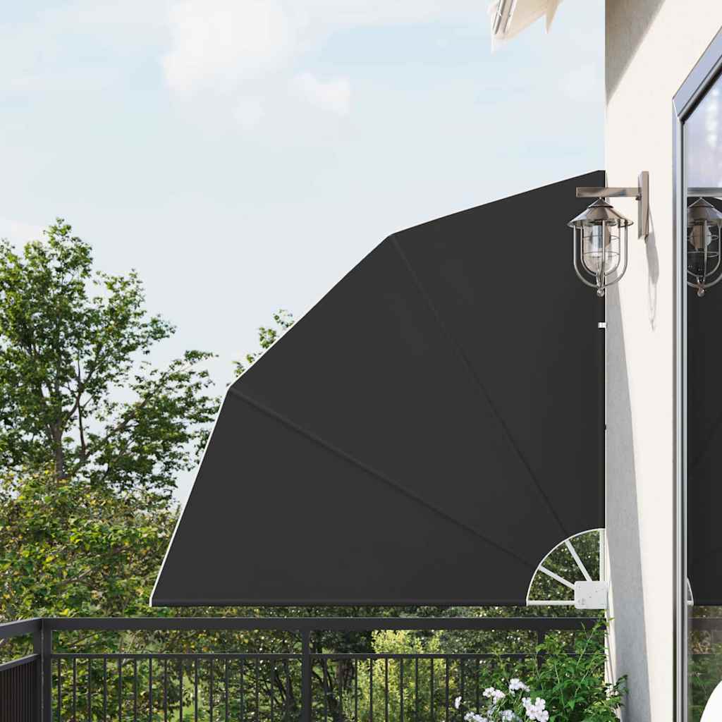 Balkon Sichtschutz Anthrazit 140 x 140 cm Polyester