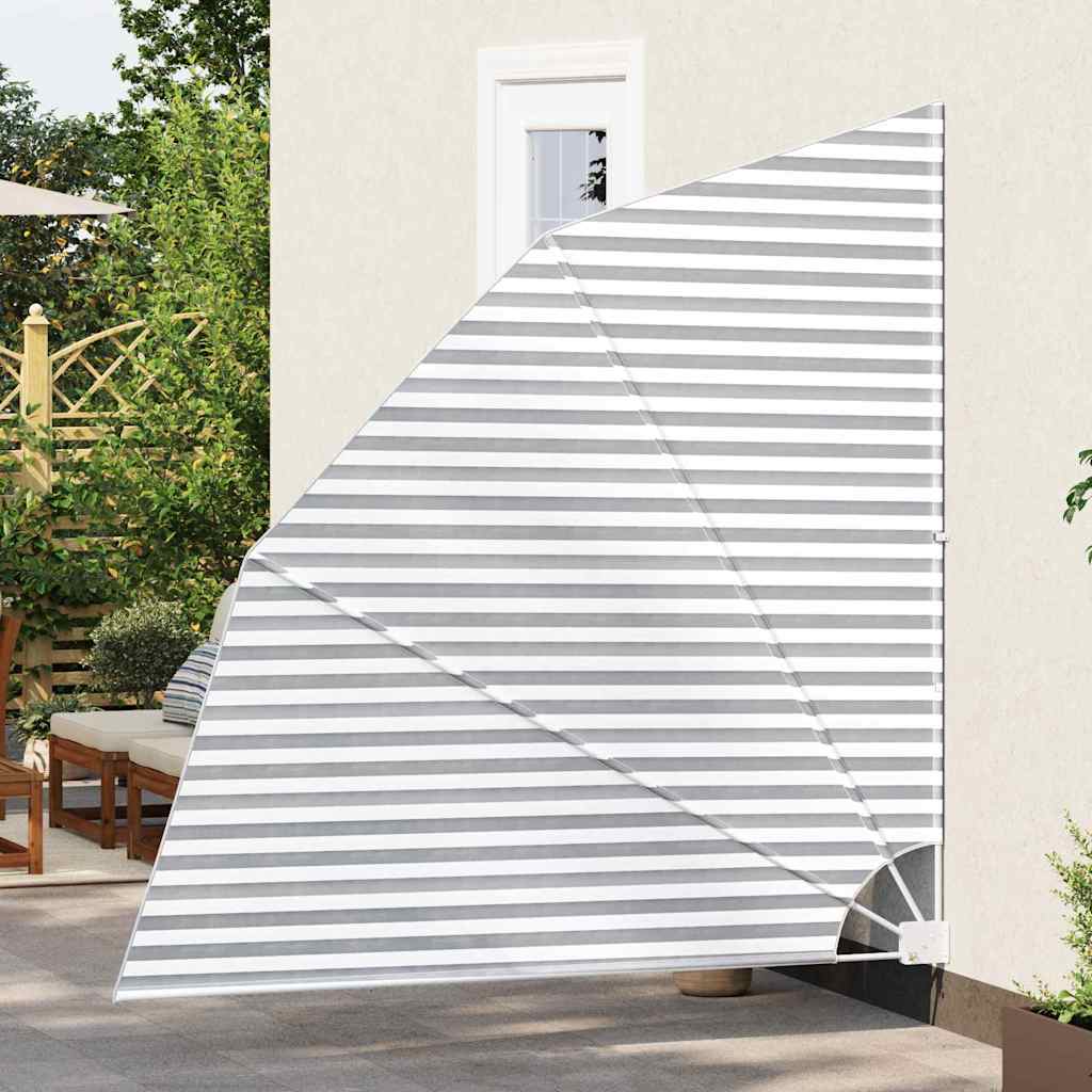 Balkon Sichtschutz Anthrazit und Weiß 210 x 210 cm Polyester
