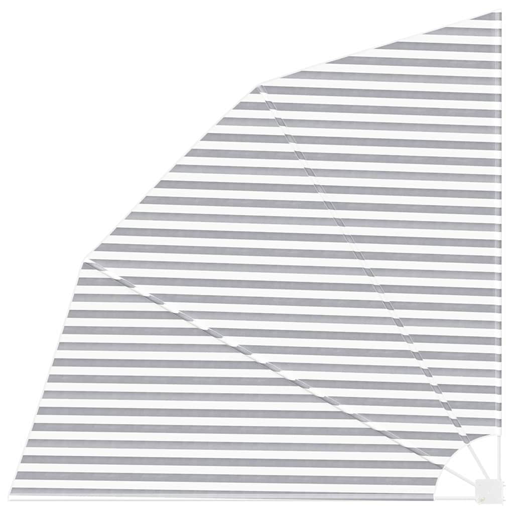 Balkon Sichtschutz Anthrazit und Weiß 210 x 210 cm Polyester