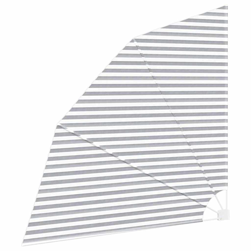 Balkon Sichtschutz Anthrazit und Weiß 210 x 210 cm Polyester