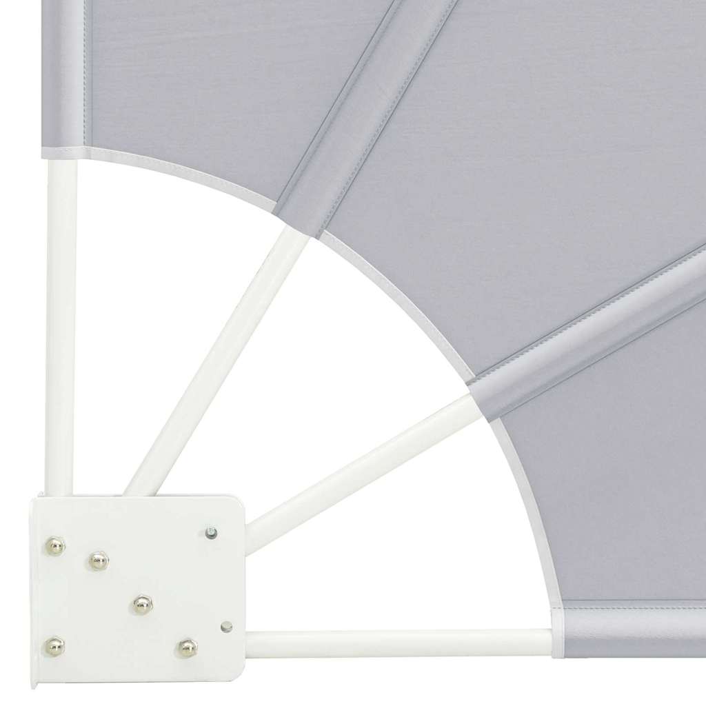 Balkon Sichtschutz Grau 115 x 115 cm Polyester