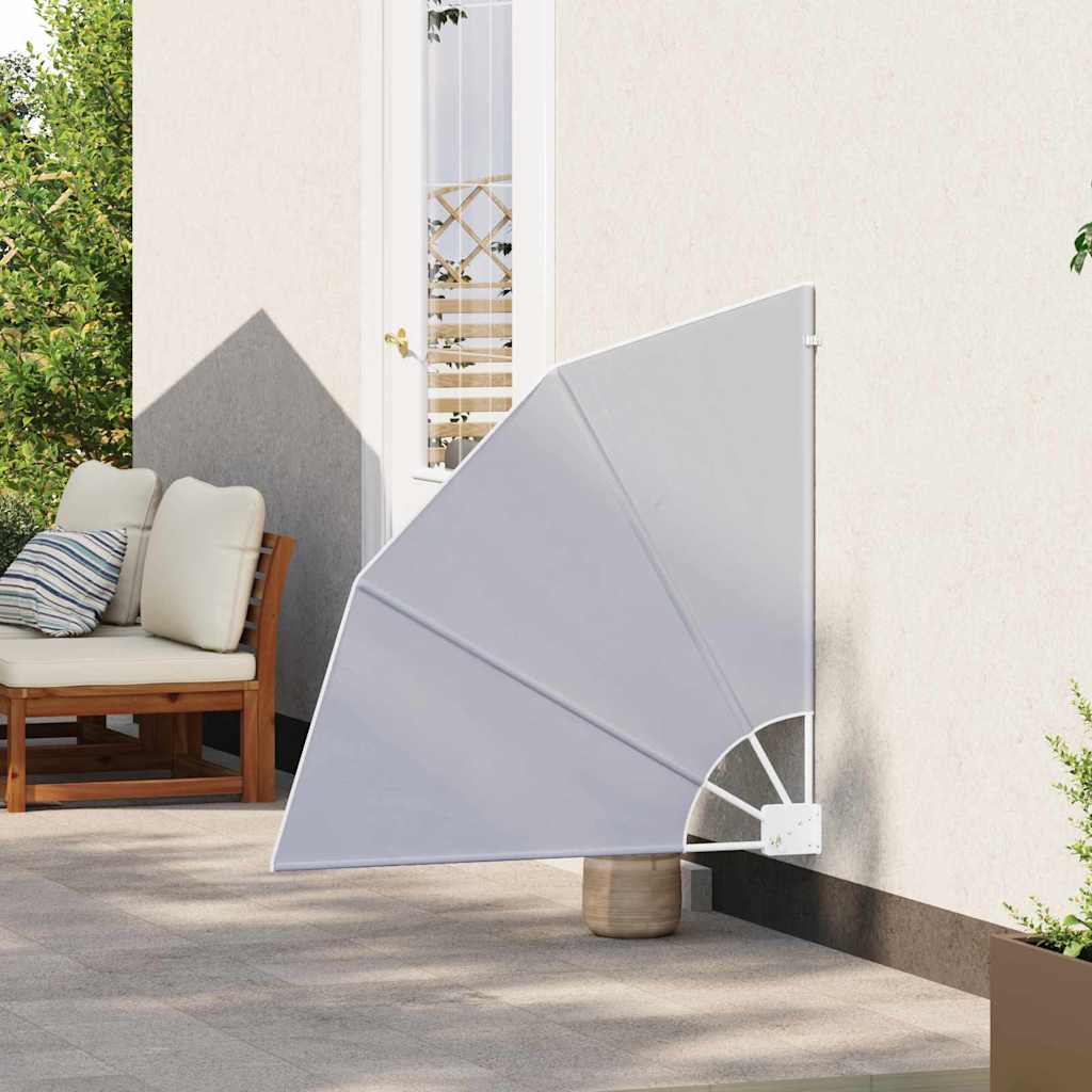 Balkon Sichtschutz Grau 115 x 115 cm Polyester