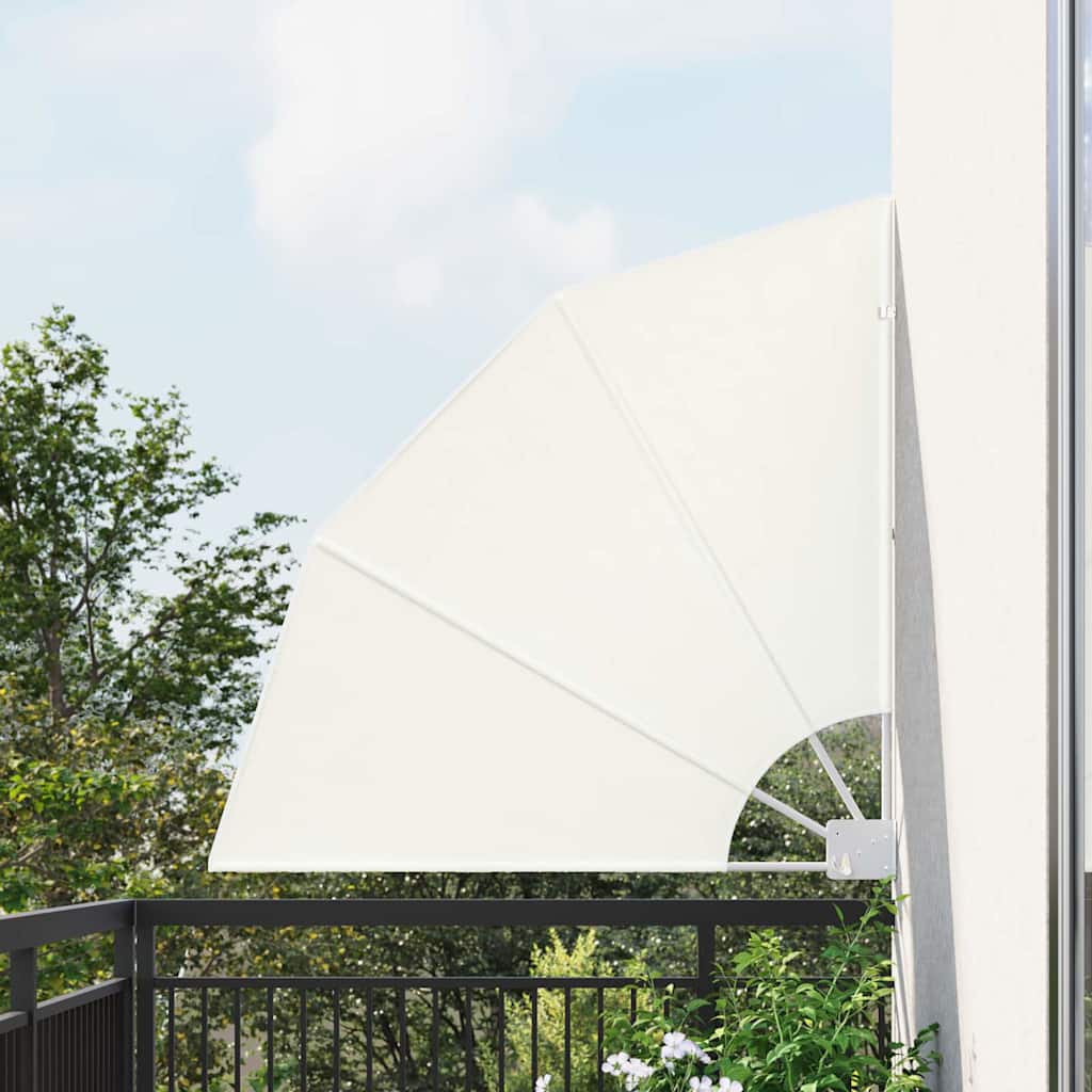 Balkon Sichtschutz Creme 115 x 115 cm Polyester