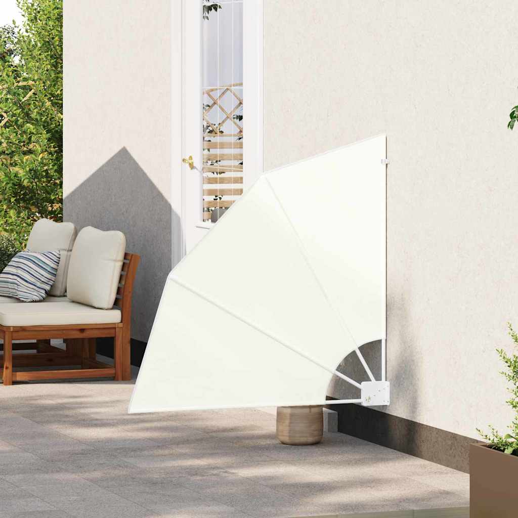 Balkon Sichtschutz Creme 115 x 115 cm Polyester