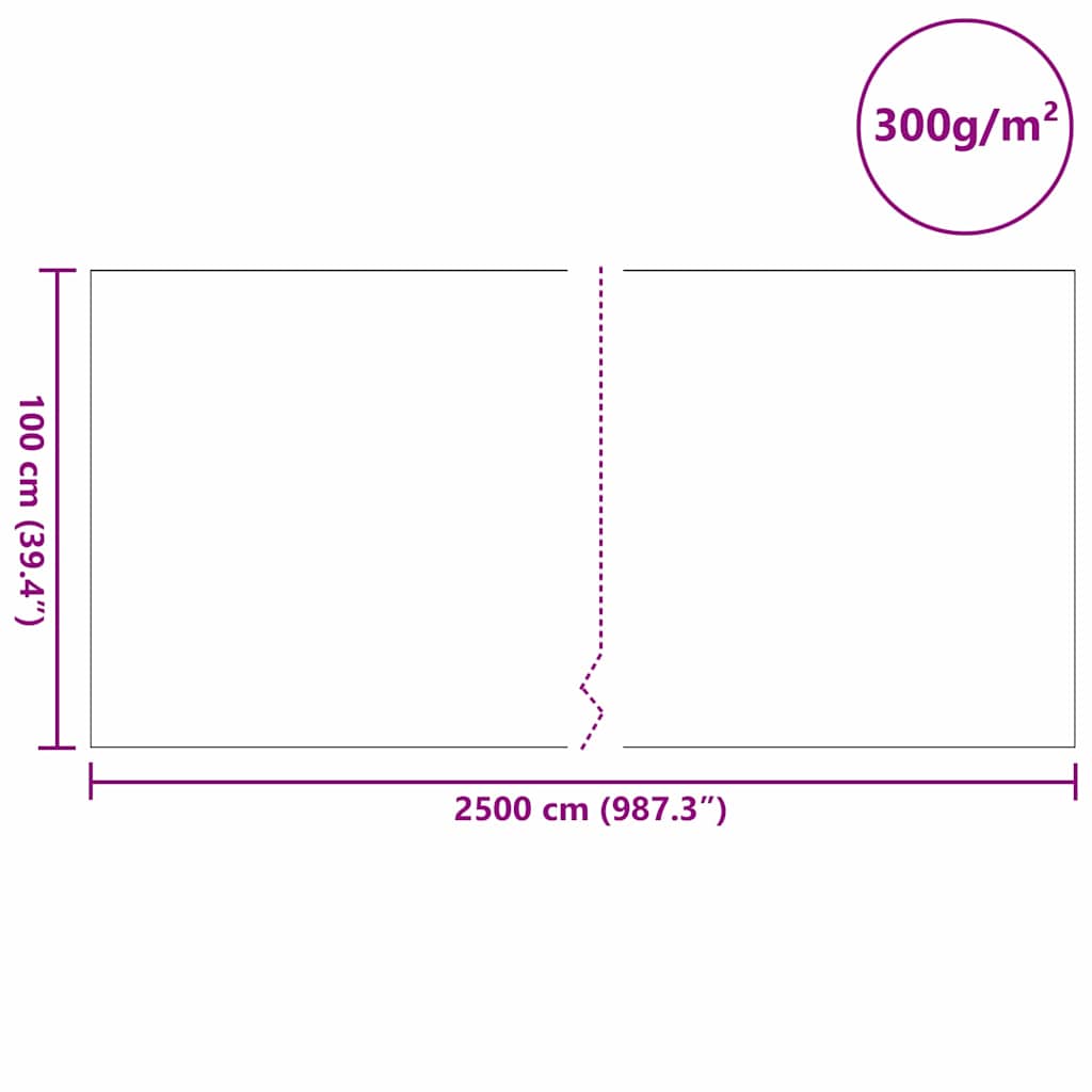 Pond Fleece Grey 1 x 25 m Polyester and Cotton
