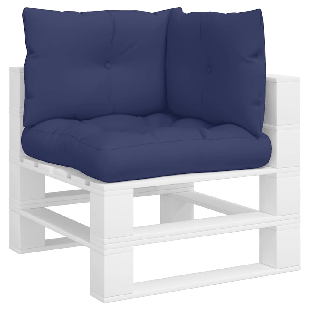 Coussins de palette 3 pcs Tissu Oxford bleu marine