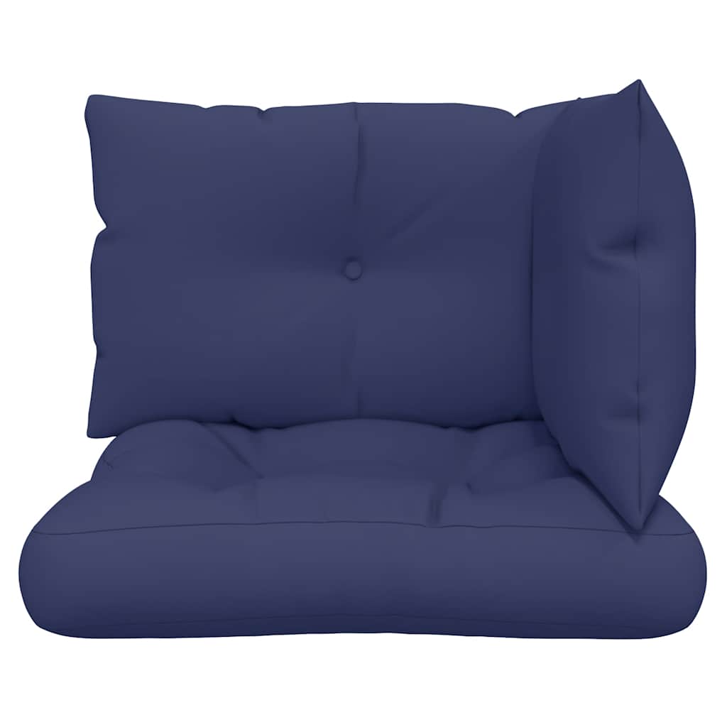 Coussins de palette 3 pcs Tissu Oxford bleu marine