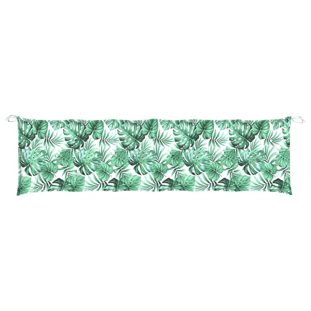 Garden Bench Cushion Leaf Pattern 180x50x7 cm Oxford Fabric