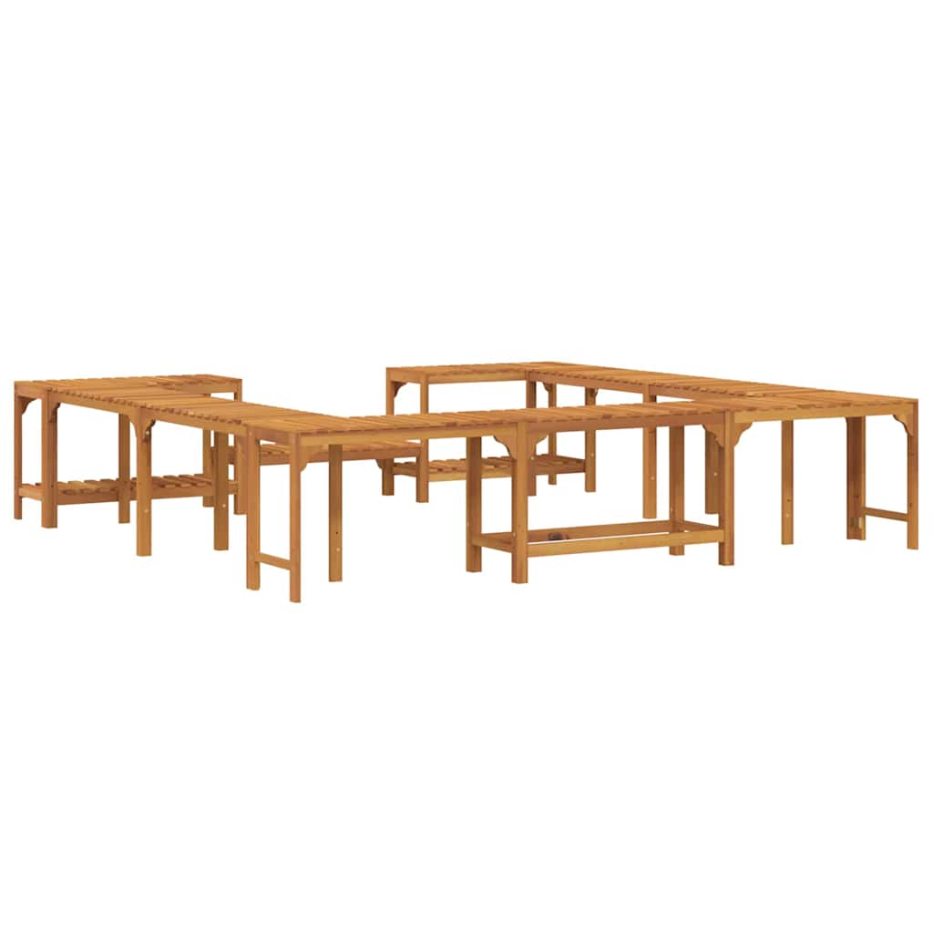 Whirlpool-Umrandung Braun 255 x 255 x 55,5 cm Massivholz Akazie