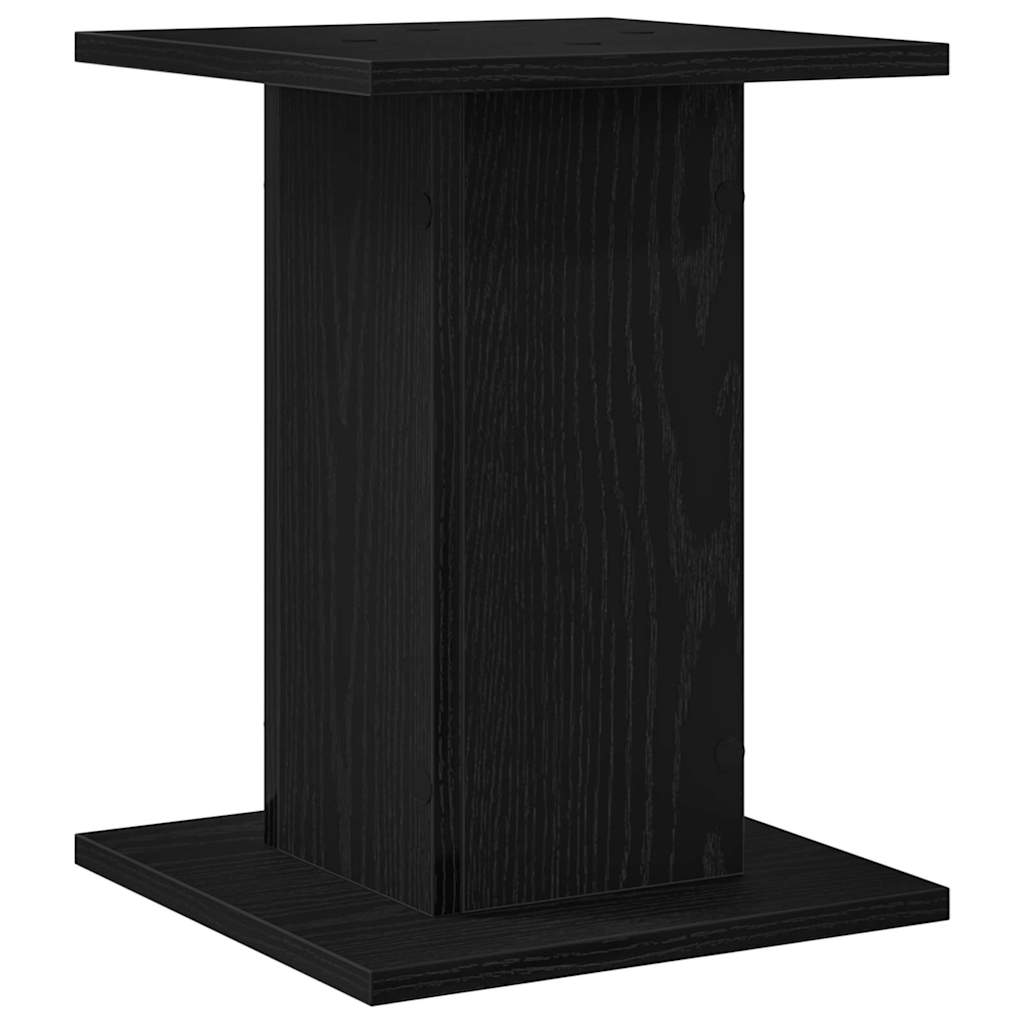 Speaker Stands 2 pcs Black Oak Look 30 x 30 x 40 cm