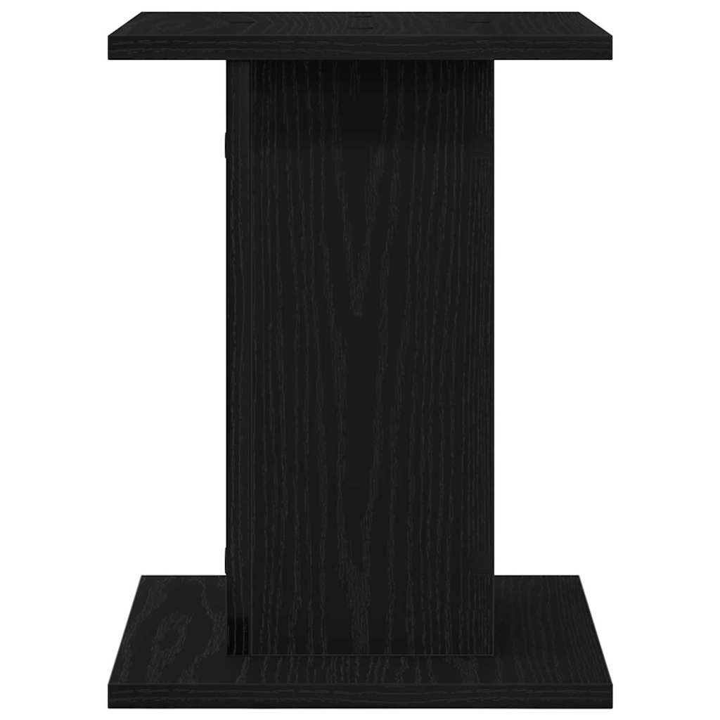 Speaker Stands 2 pcs Black Oak Look 30 x 30 x 40 cm
