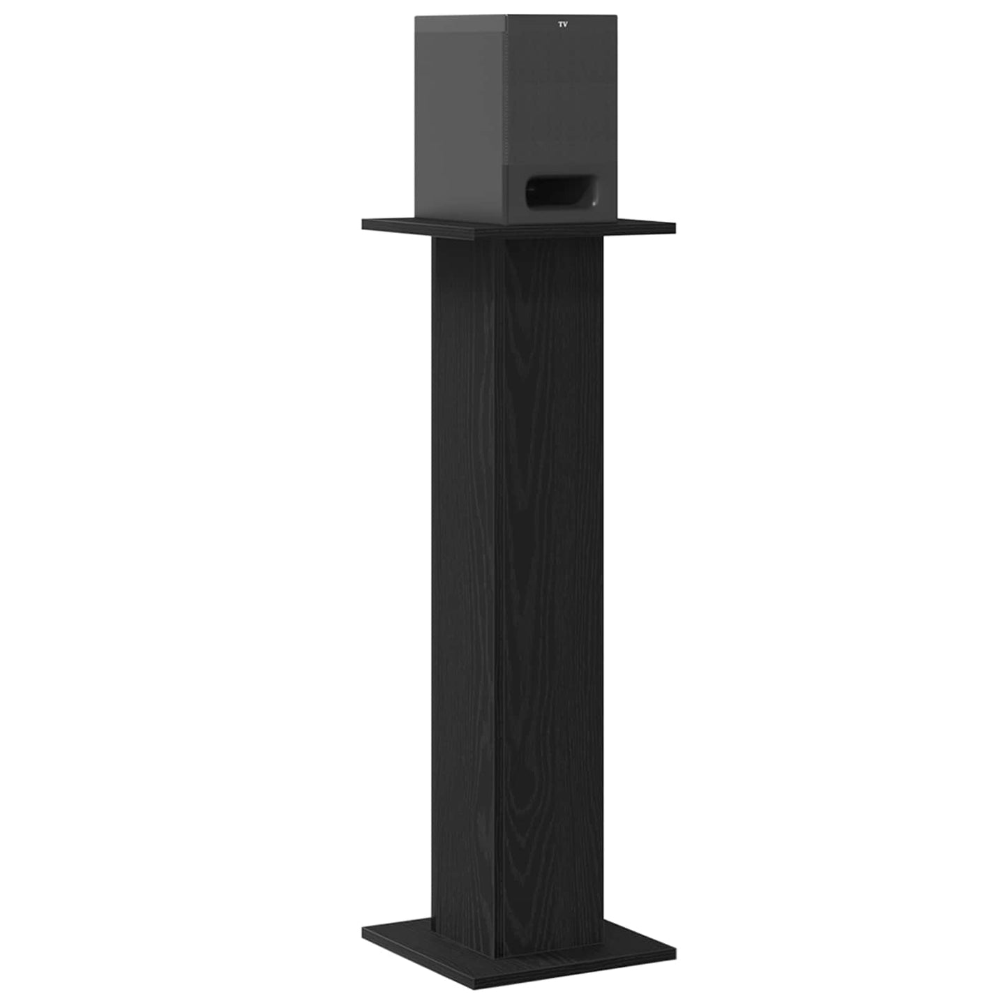 Lautsprecherständer 2 pcs Schwarz Eichen-Optik 30 x 30 x 95 cm