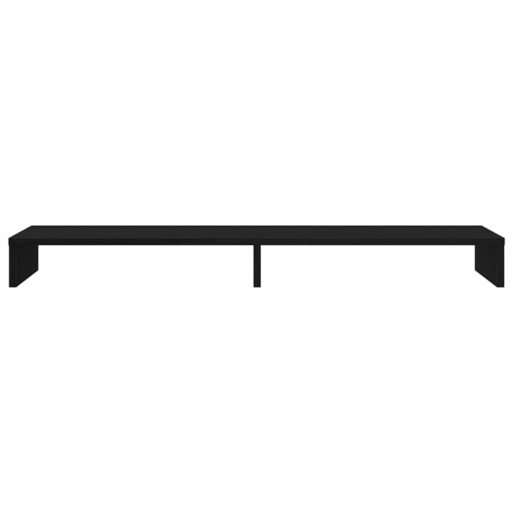 Support écran noir effet chêne 100x27x10 cm Panneau de particules