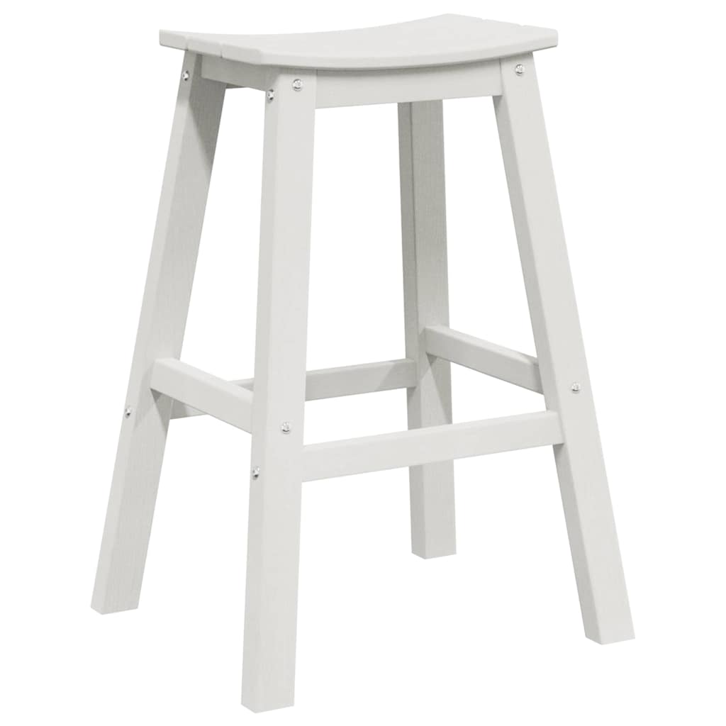Barhocker 2 pcs Weiß 52 x 43 x 73,5 cm HDPE