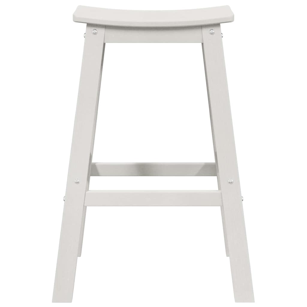Barhocker 2 pcs Weiß 52 x 43 x 73,5 cm HDPE