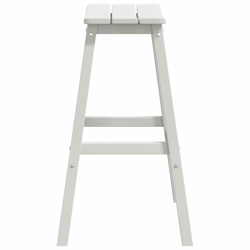 Barhocker 2 pcs Weiß 52 x 43 x 73,5 cm HDPE