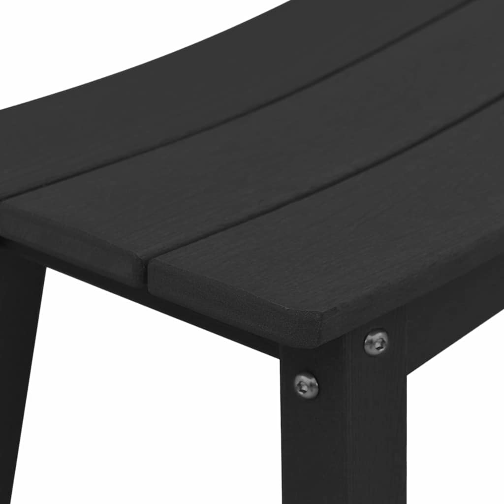Barhocker 2 pcs Schwarz 52 x 43 x 73,5 cm HDPE