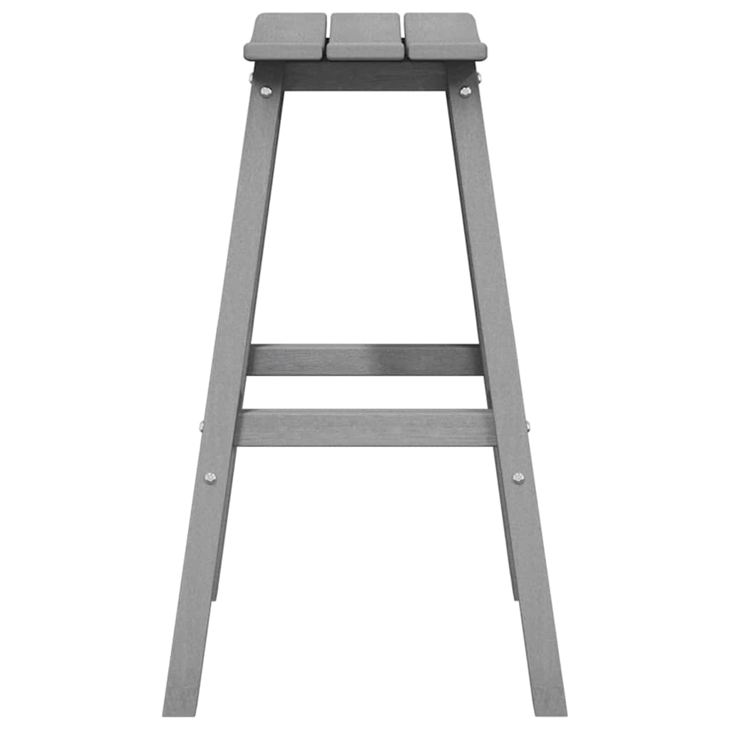 Barhocker 2 pcs Hellgrau 52 x 43 x 73,5 cm HDPE