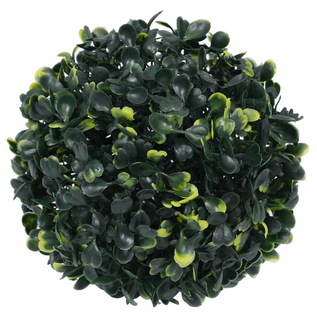 Artificial Boxwood Balls with LED Lights 4 Pcs. Green 12 cm