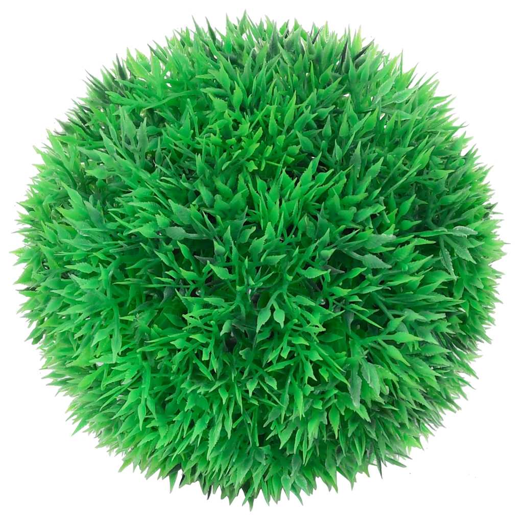 Boules de buis artificielles avec lumières LED 4 p. Vert 12 cm