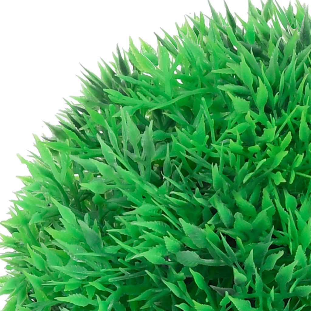 Boules de buis artificielles avec lumières LED 4 p. Vert 12 cm