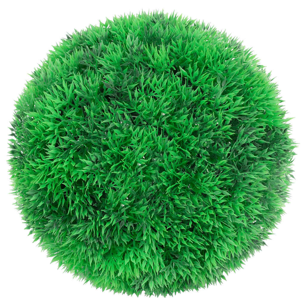 Artificial Boxwood Spheres with LED Lights 2 pcs Green 22 cm