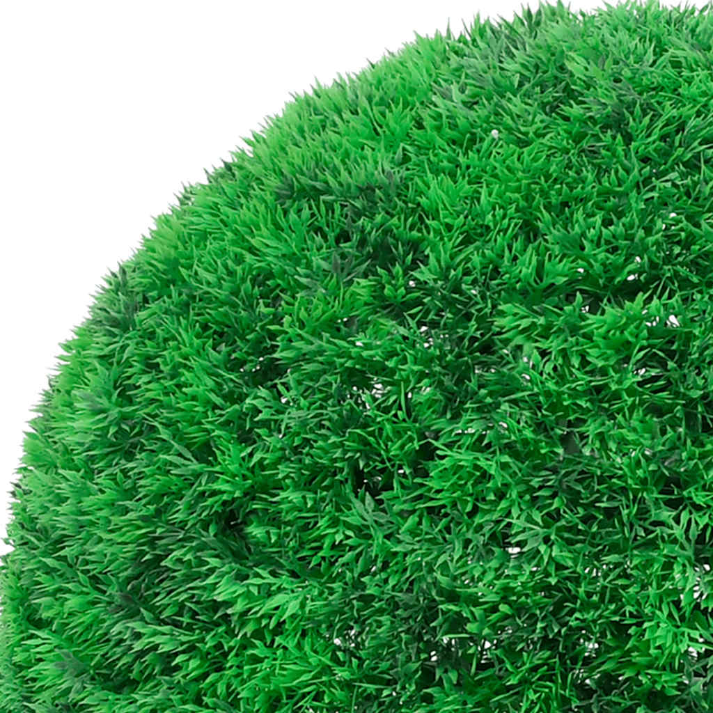 Boules de buis artificielles avec lumières LED 2 pcs Vert 35 cm