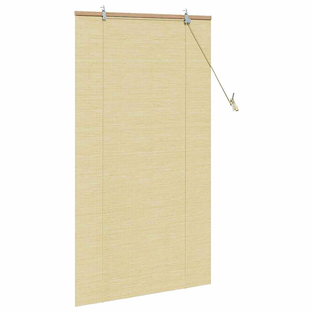Store avec rideaux Naturel 90 x 160 cm Bambou
