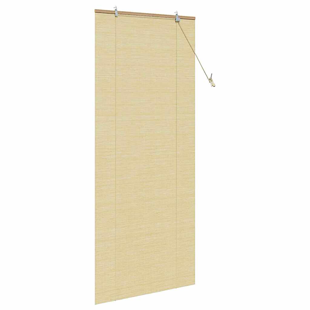 Roller blind with curtains Natural 90 x 220 cm Bamboo