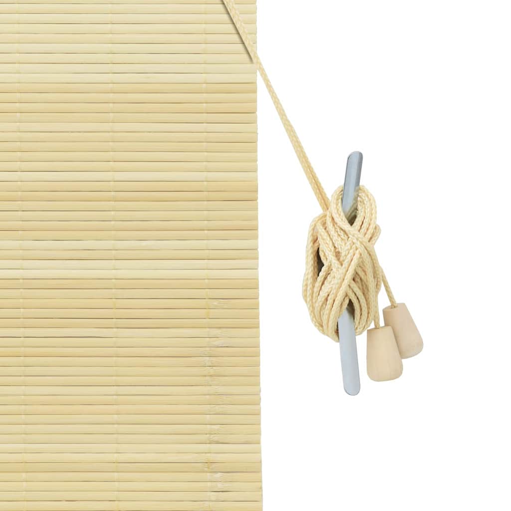 Store avec rideaux naturel 110 x 160 cm bambou
