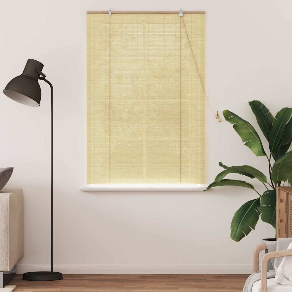 Store avec rideaux naturel 110 x 160 cm bambou