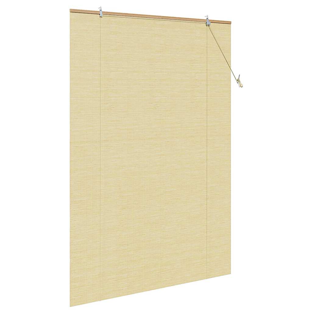 Roller blind with curtains Natural 140 x 220 cm Bamboo