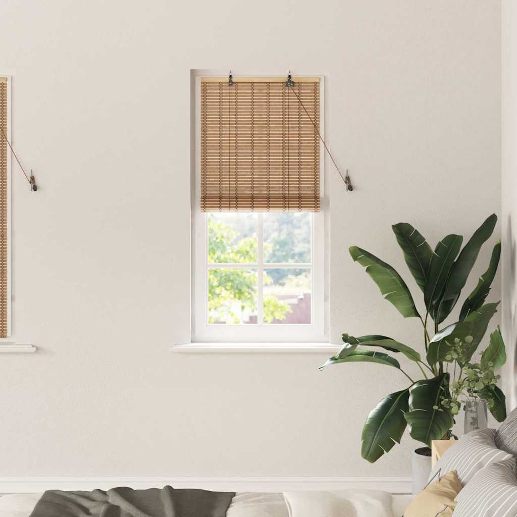 Store avec rideaux naturel 60 x 160 cm bambou