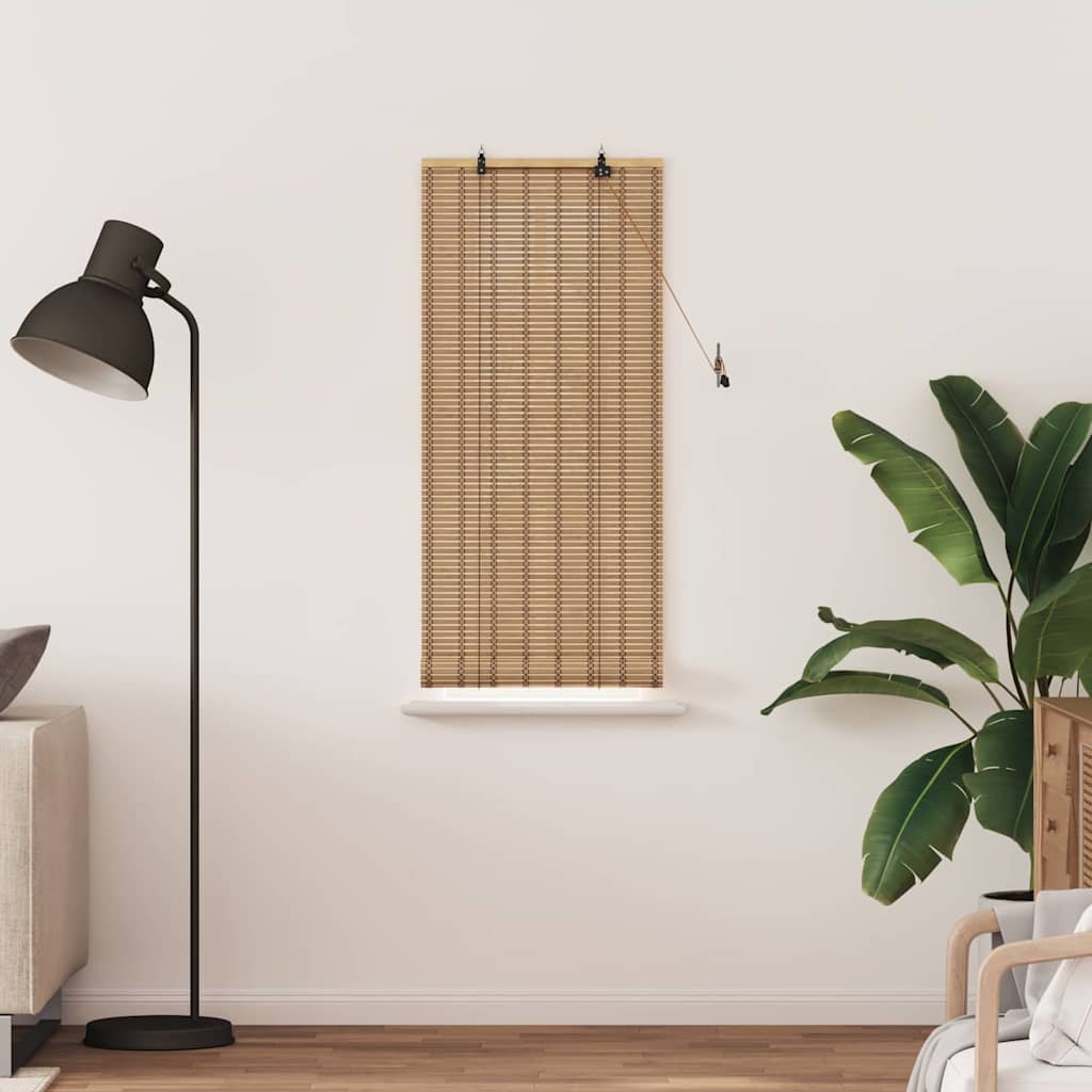Store avec rideaux naturel 60 x 160 cm bambou