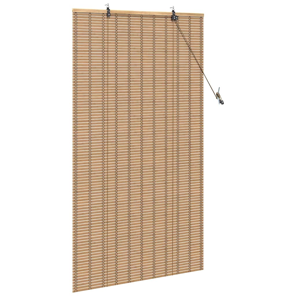 Store avec rideaux Naturel 90 x 160 cm Bambou