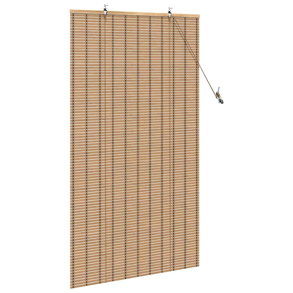 Store avec rideaux Naturel 90 x 160 cm Bambou