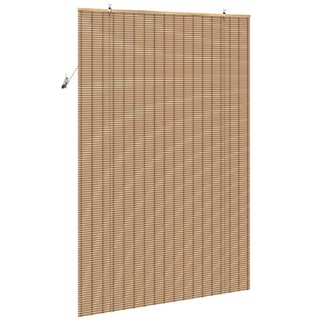 Roller blind with curtains Natural 150 x 220 cm Bamboo